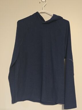 Gap Blue Lightweight Hooded Long Sleeve Top